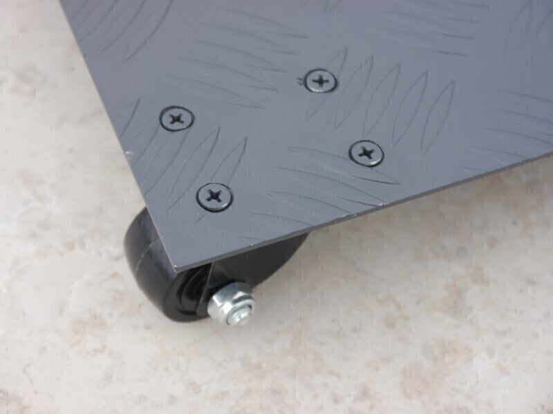 ultrastarkes Mehrzweck-Rollbrett aus Alu, quadratisch 30x30x7