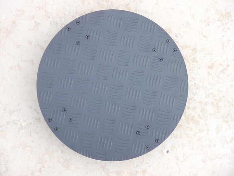 ultrastarkes Mehrzweck-Rollbrett aus Alu, rund 40x40x7