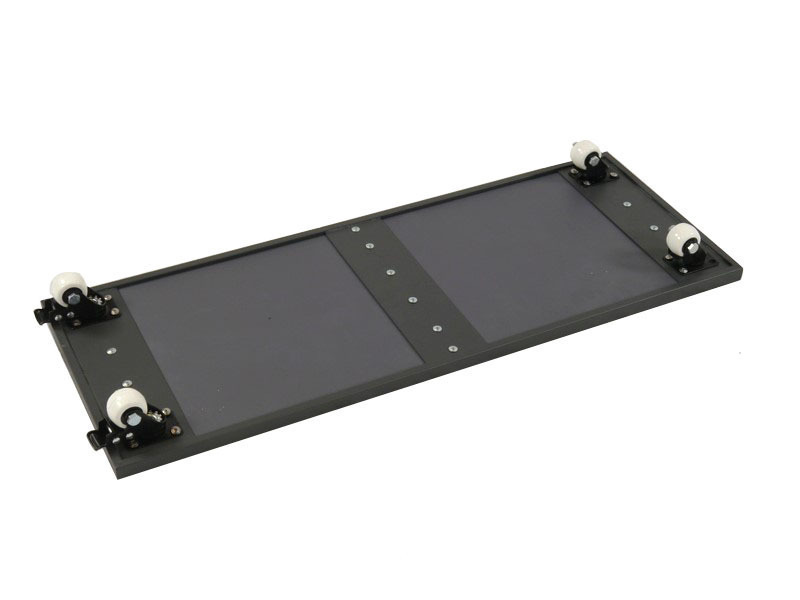 ultrastarkes Mehrzweck-Rollbrett aus Metall/Fiberglas, rechteckig 100x40x7