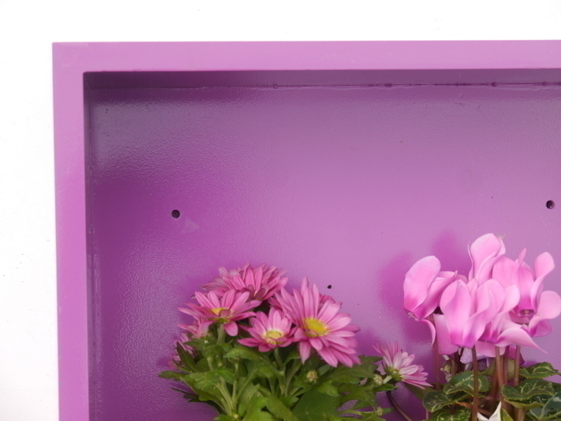 Wand-Pflanzkasten LINEA, violett - jetzt reduziert 28x28x9