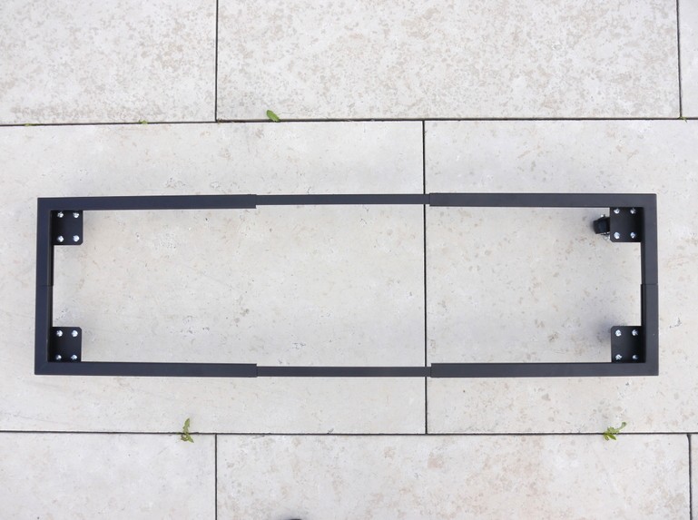 ausziehbarer Pflanzenroller aus Metall, schwarz 