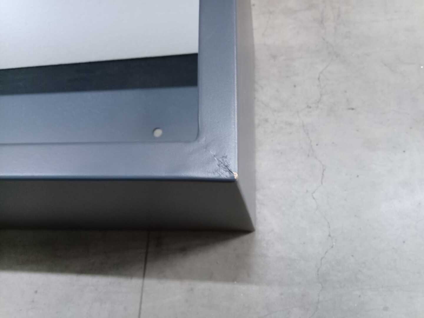 B-Ware: Pflanztrog aus Metall, anthrazit (100x40x40 cm) 