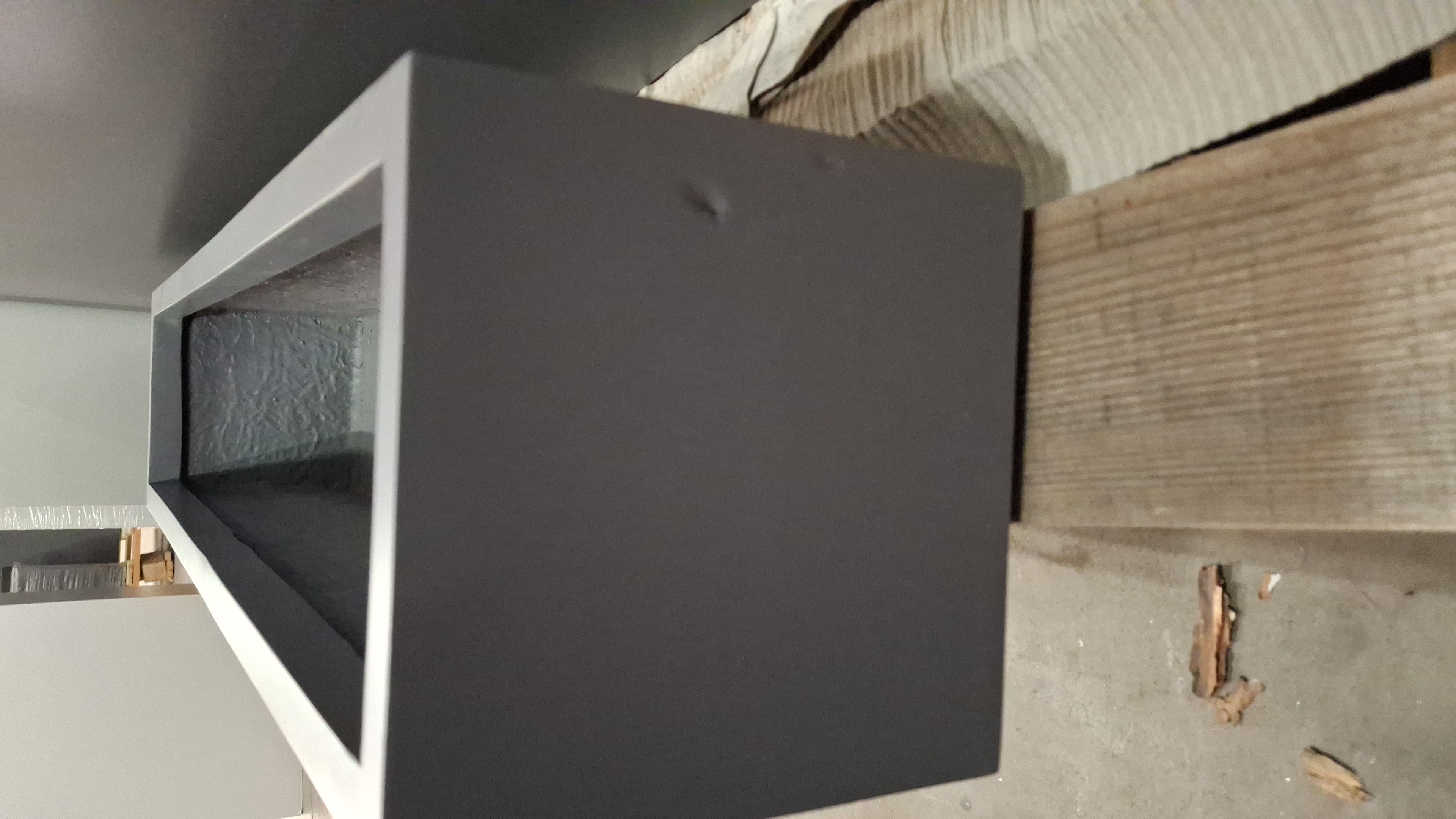 B-Ware Pflanztrog SUPREMO 80x18x18 cm, TÜV-geprüft, anthrazit 