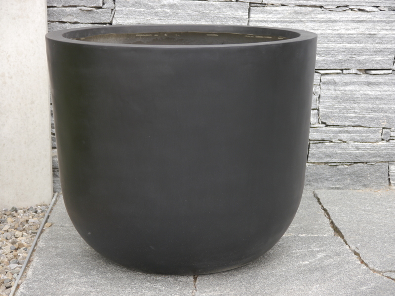 Blumenkübel CORO, Fiberglas schwarz 30x30