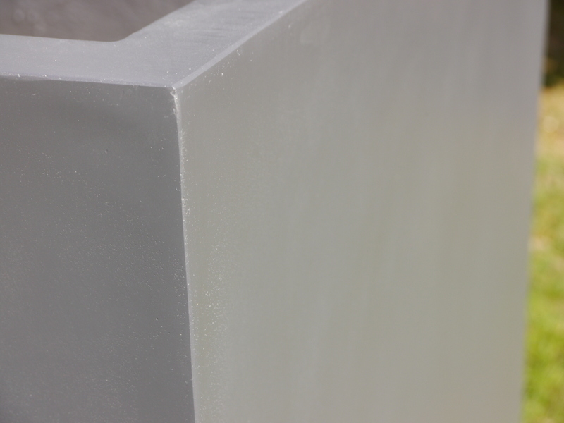 Hochbeet MEGAGREEN L150x B60x H70cm aus Fiberglas in anthrazit 