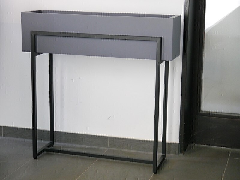 Hochbeet/Pflanzkübel SUPREMO, TÜV-geprüft, anthrazit - jetzt reduziert 100x25x20 (Gestellhöhe 40)