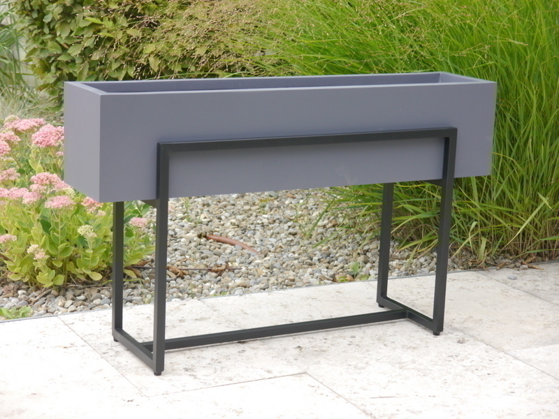 Hochbeet/Pflanzkübel SUPREMO, TÜV-geprüft, anthrazit - jetzt reduziert 70x25x20