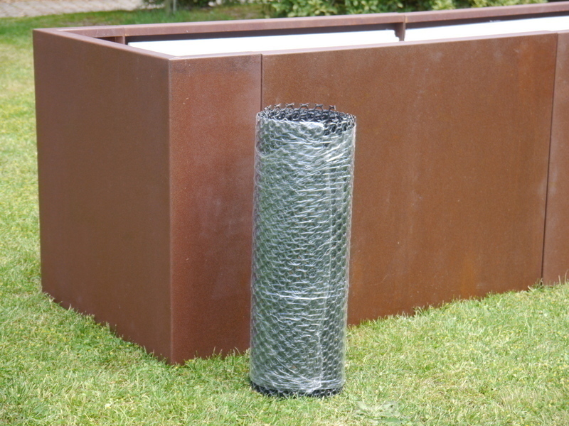 Hochbeet VERDURO aus Cortenstahl, rostfarben 