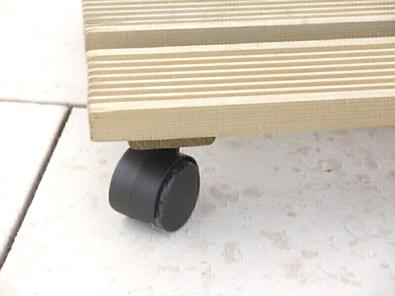 Mehrzweck-Rollbrett aus Kiefernholz, quadratisch 