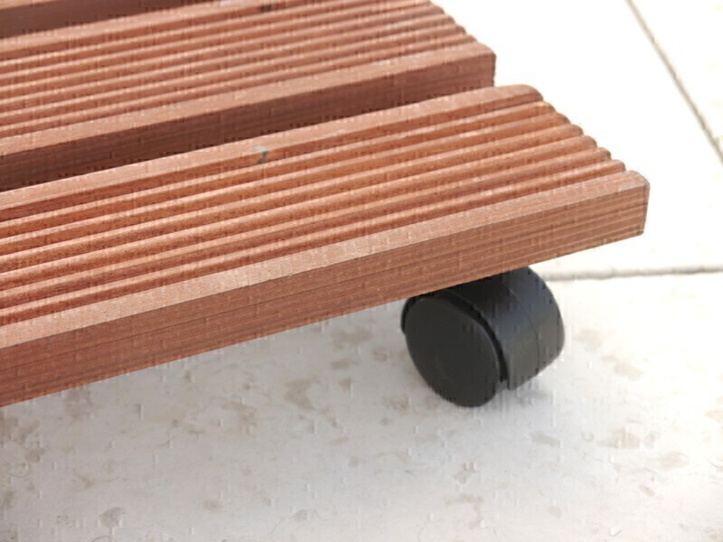 Mehrzweck-Rollbrett aus Kiefernholz, quadratisch 