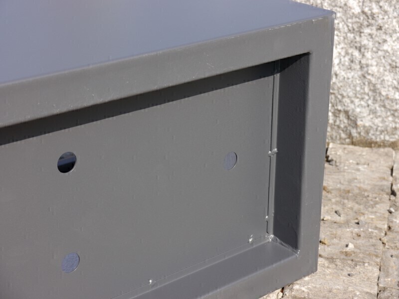 Pflanztrog aus Metall für ROLLEN, anthrazit - jetzt reduziert 120x50x50