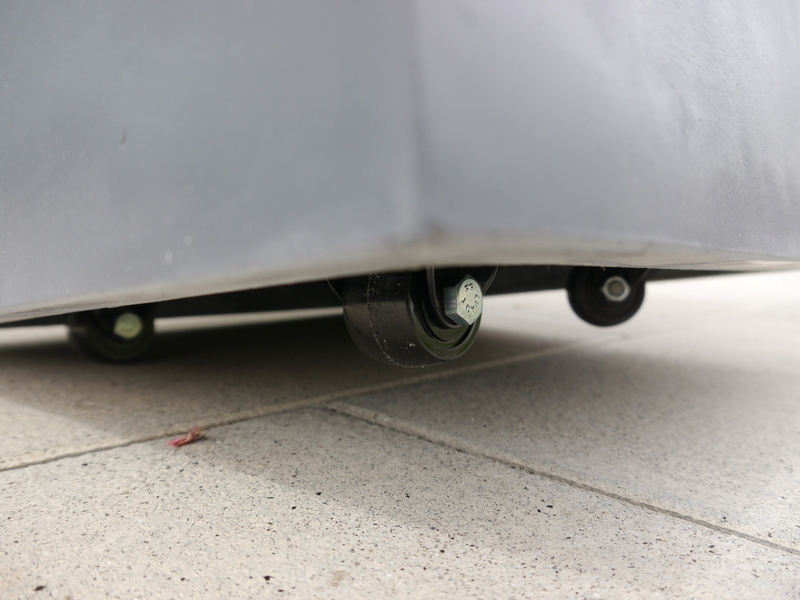 Pflanztrog SUPREMO für Rollen, betongrau 80x30x40