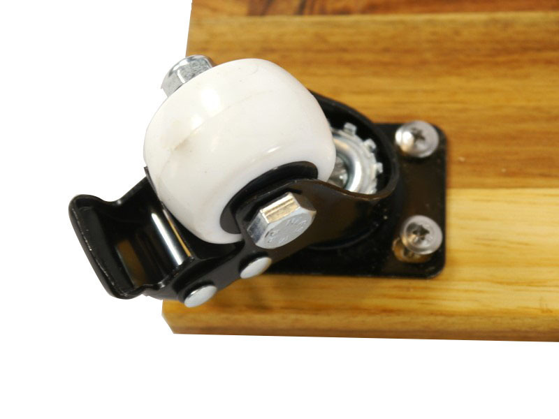 ultrastarkes Mehrzweck-Rollbrett aus Akazienholz, quadratisch 30x30x7