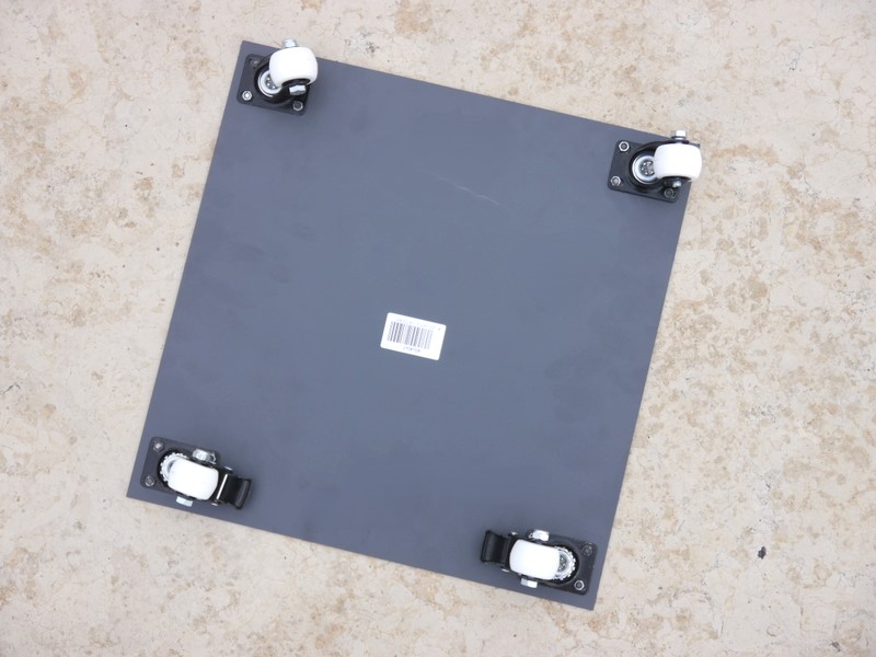 ultrastarkes Mehrzweck-Rollbrett aus Stahl, quadratisch 50x50x7