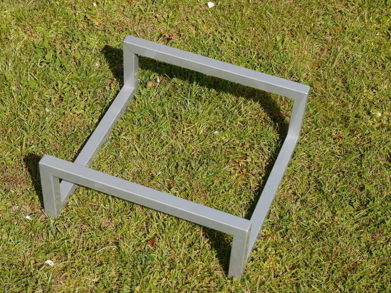 Untergestell für Pflanzkübel - grau 50x50x15