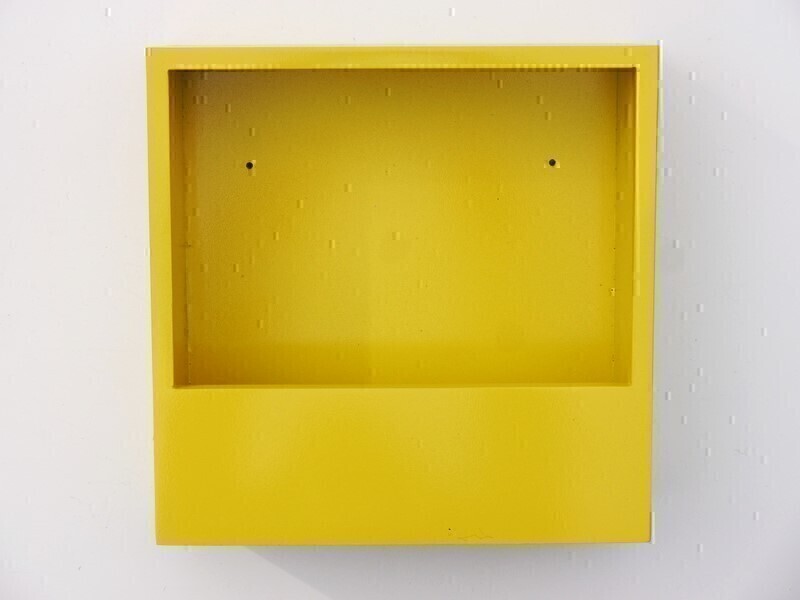 Wand-Pflanzkasten LINEA, gelb - jetzt reduziert 28x28x9