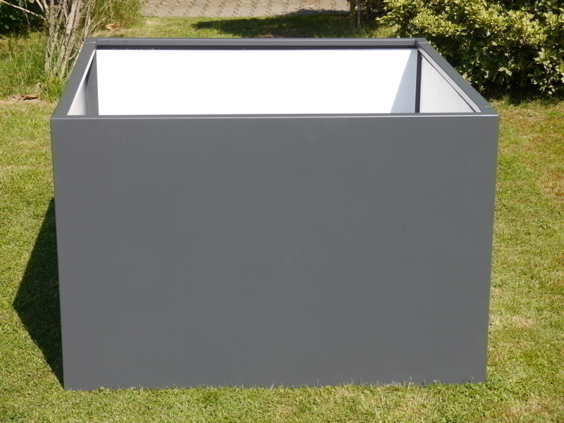 Hochbeet VERDURO  120x120x80cm aus Metall, anthrazit 