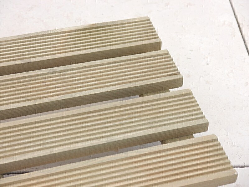 Mehrzweck-Rollbrett aus Kiefernholz, quadratisch 