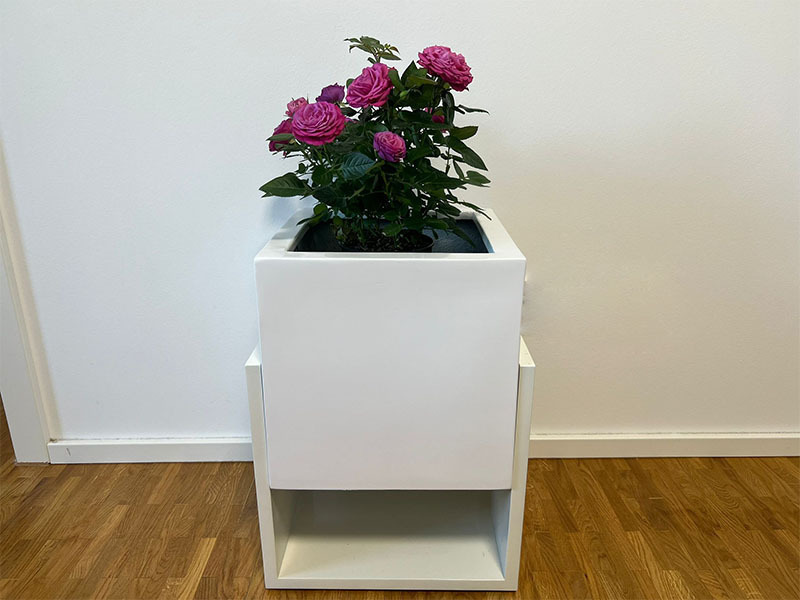 Pflanzgestell VENGA - weiß (für Kübel 30x30 cm) - jetzt reduziert 