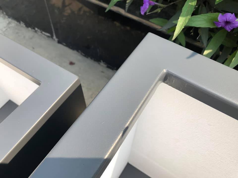 Pflanzkübel aus Metall, anthrazit - jetzt reduziert 50x50x50