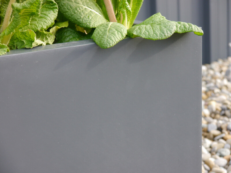 Pflanzkübel der BUNDESGARTENSCHAU, anthrazit 60x60x60