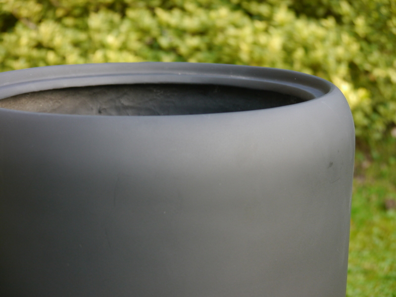 Pflanzkübel PLANTO, Fiberglas schwarz 41x100