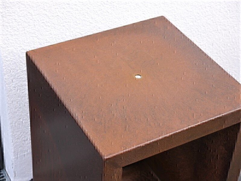 Podest ORLANDO, Cortenstahl - jetzt reduziert 35x35x50