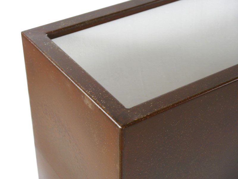 Raumteiler aus Cortenstahl, rostfarben - jetzt reduziert 60x29x100