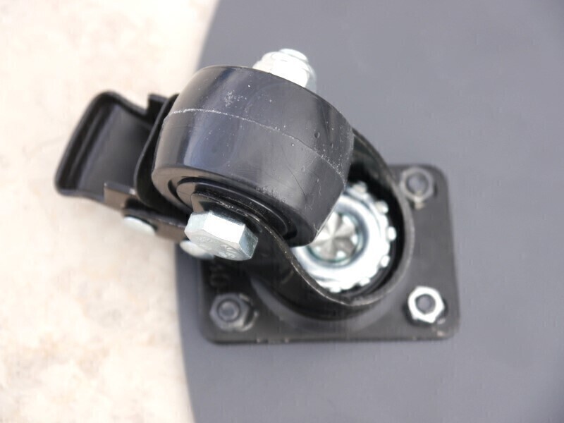 ultrastarkes Mehrzweck-Rollbrett aus Alu, rund 40x40x7