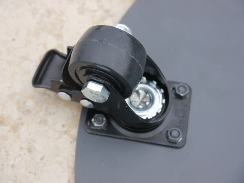 ultrastarkes Mehrzweck-Rollbrett aus Stahl, rund 30x30x7