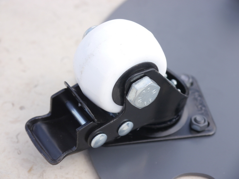 ultrastarkes Mehrzweck-Rollbrett aus Stahl, rund D28x7cm mit Tragegriff 