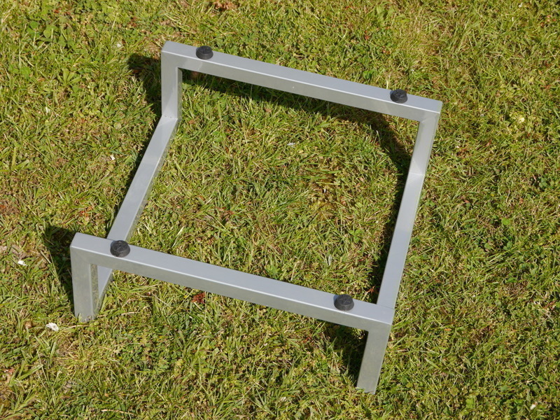 Untergestell für Pflanzkübel - grau 50x50x15