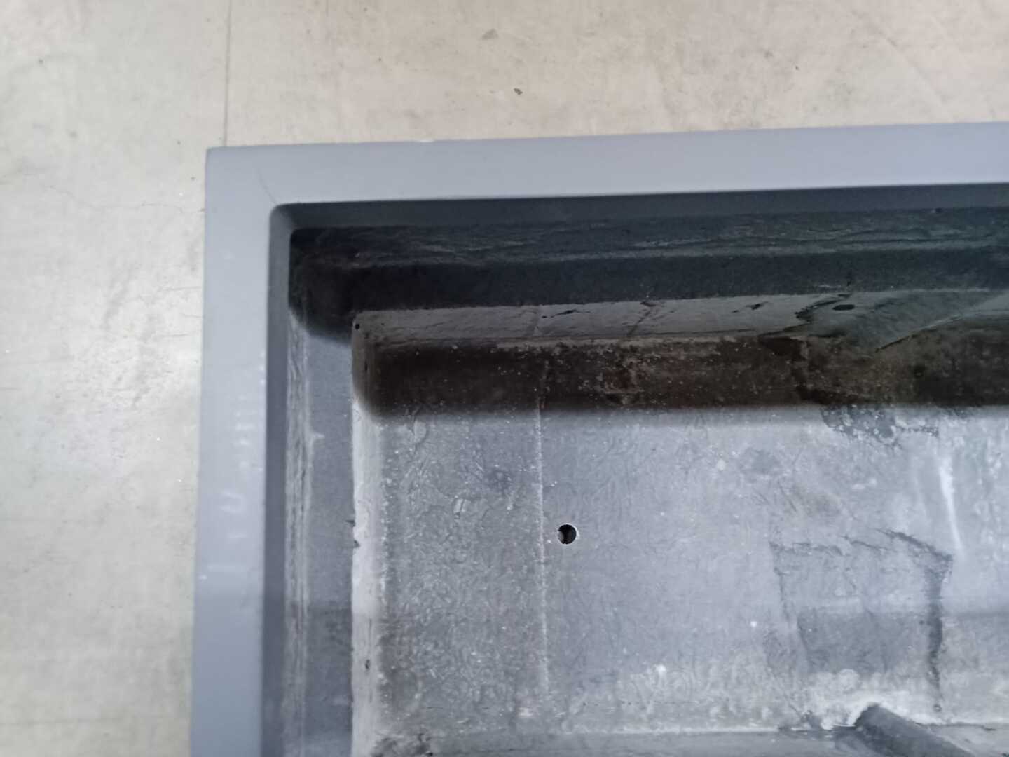 4 er Set B-Ware: Pflanztrog SUPREMO anthrazit (100x40x50 cm) 