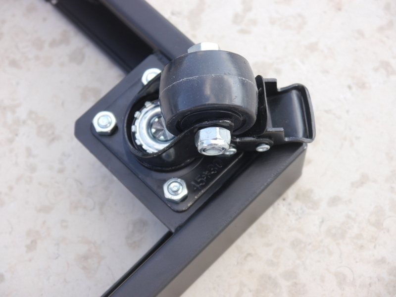 ausziehbarer Pflanzenroller aus Metall, schwarz 