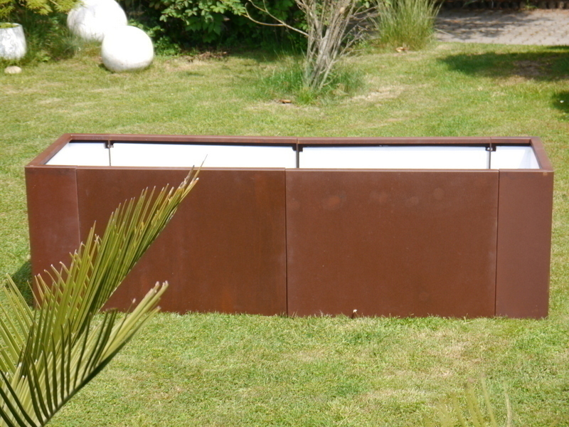 Hochbeet VERDURO aus Cortenstahl, rostfarben 