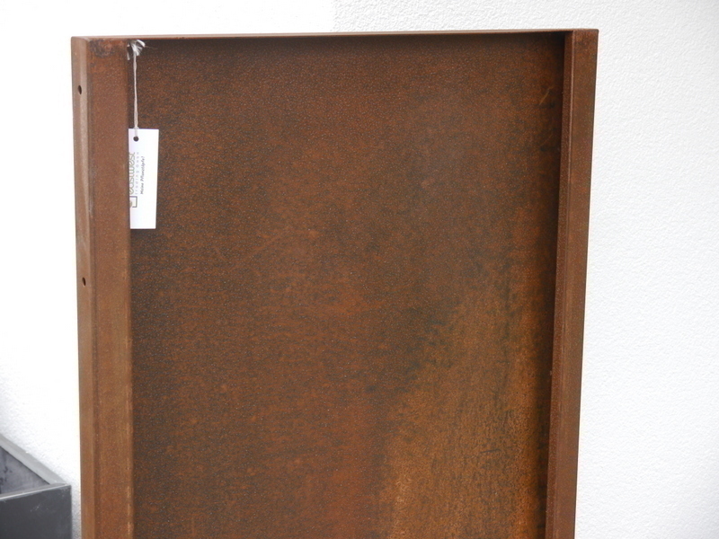 Paravent COMO aus Cortenstahl, rostfarben - jetzt reduziert 50x4x125