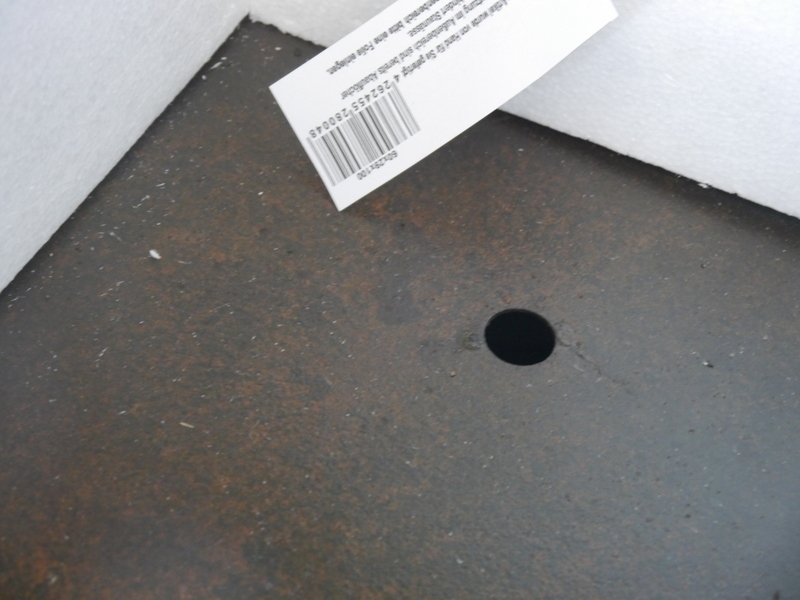 Raumteiler aus Cortenstahl, rostfarben - jetzt reduziert 60x29x100