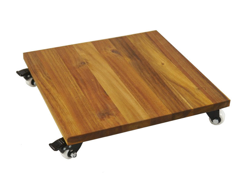 ultrastarkes Mehrzweck-Rollbrett aus Akazienholz, quadratisch 30x30x7
