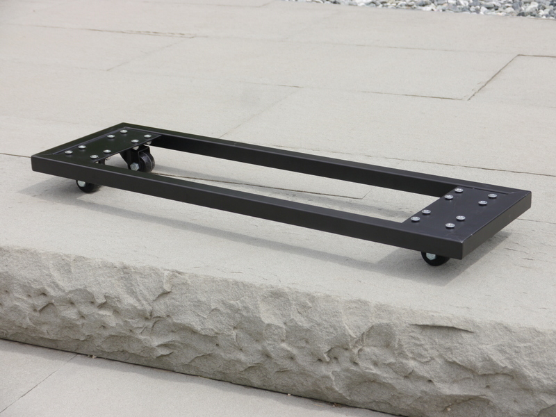 Raumteiler DIVIDO (auch für Rollen) - schwarz 100x40x100