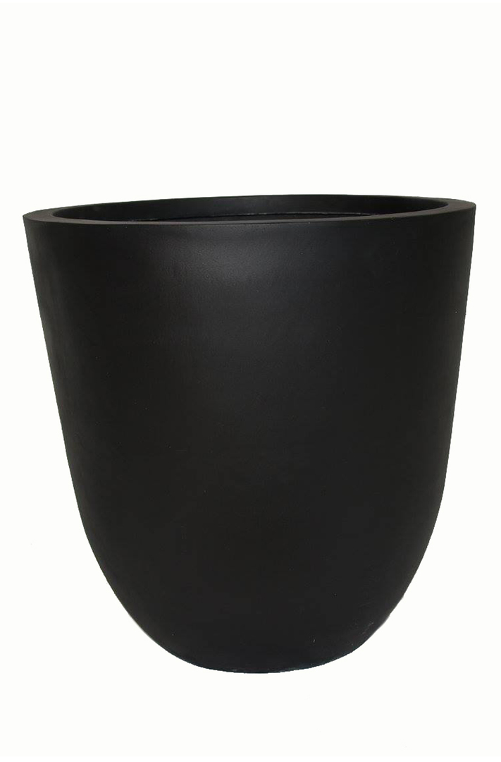 Blumenkübel NERO, Fiberglas schwarz 50x45