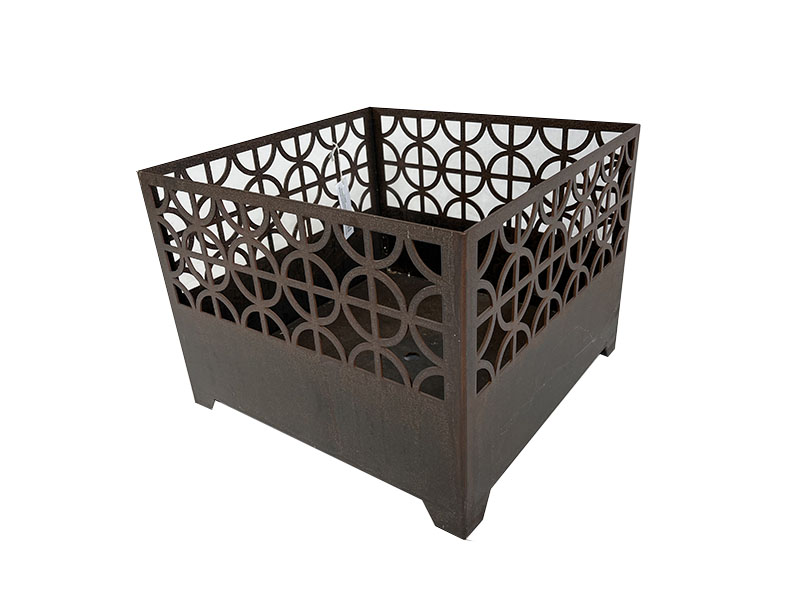 Feuerkorb SQUARE für Feuerholz, Cortenstahl - jetzt reduziert 