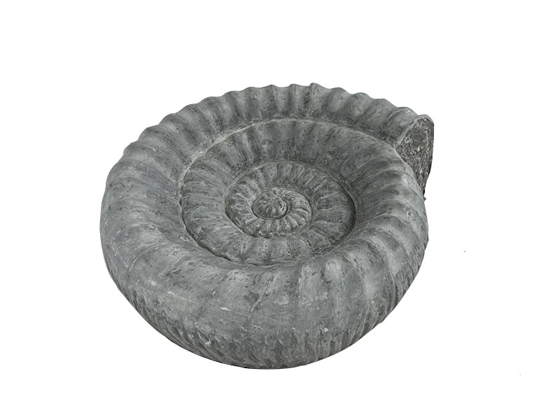 jetzt stark reduziert: Gartendeko - VOGELBAD "AMMONITO" - betongrau 46x42x14