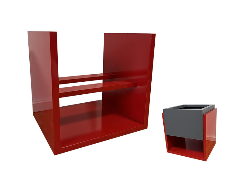 Pflanzgestell VENGA - rot  (für Kübel 30x30 cm) - jetzt reduziert 