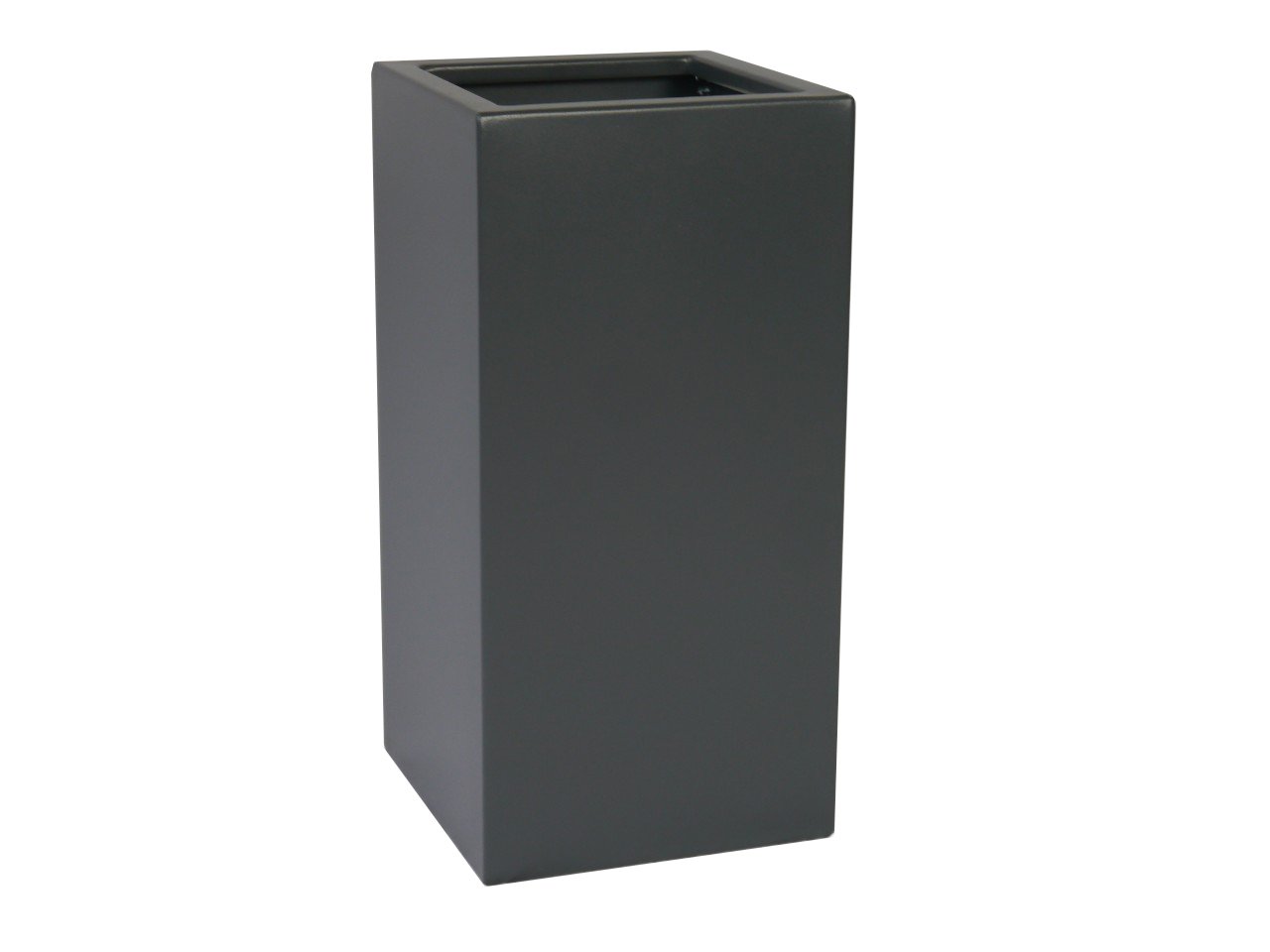 Pflanzkübel aus Metall, anthrazit 30x30x60