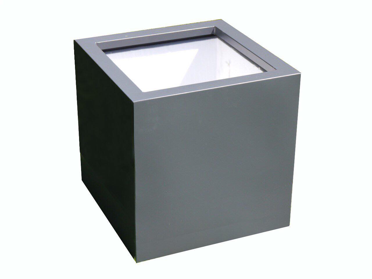 Pflanzkübel aus Metall, anthrazit 60x60x60