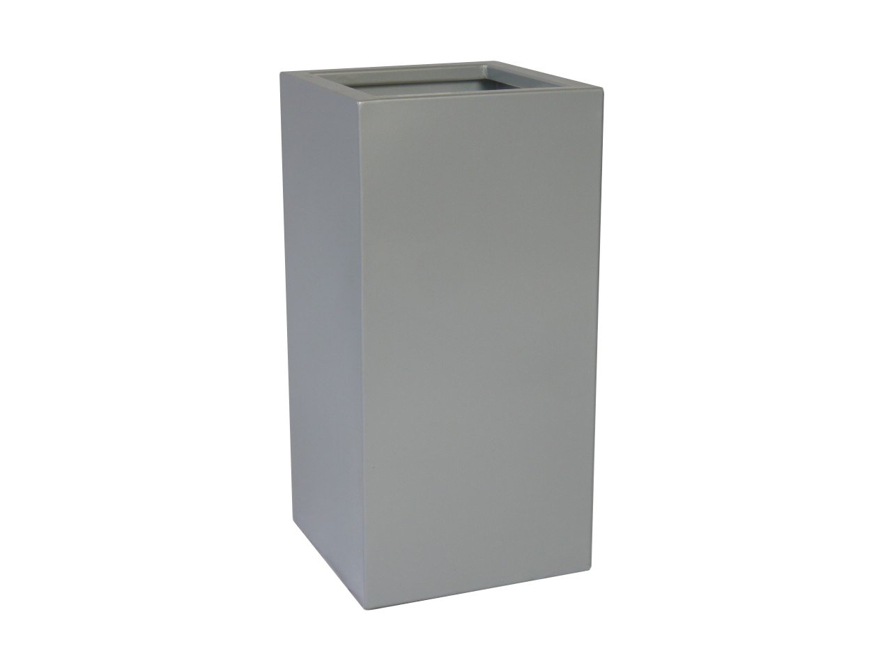 Pflanzkübel aus Metall, hellgrau - jetzt reduziert 40x40x100