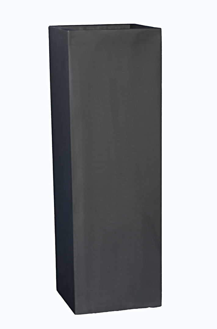 Pflanzkübel d. GARTENSCHAU BADEN-WÜRTT., Fiberglas schwarz 40x40x100