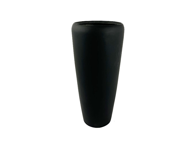Pflanzkübel PLANTO, Fiberglas schwarz 30x70