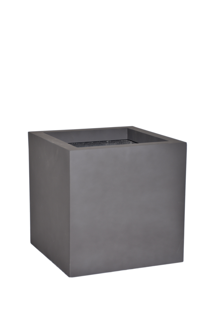 Pflanzkübel SUPREMO, Blumentopf, anthrazit ( Rollen optional) 60x60x60
