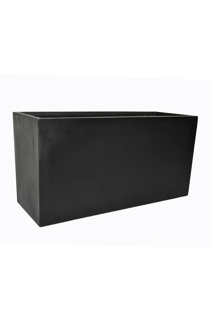 Pflanztrog für ROLLEN, schwarz 80x30x40